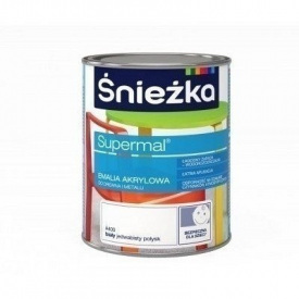 Акриловая эмаль Sniezka Supermal 0,4 л коричневая