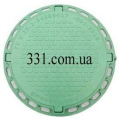 Люк садовий пластмасовий легкий №2 1 т зелений (13.00.7) Одеса