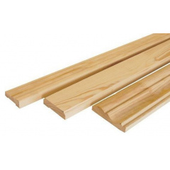 Плінтус підлоговий дерев'яний 40х50 мм 4,5 м Житомир