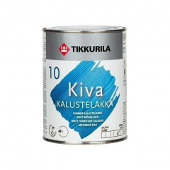 Акрилатный лак для мебели Tikkurila Kiva kalustelakka himmea 9 л матовый Запорожье