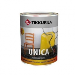 Алкидная краска специального применения Tikkurila Unica ulkokalustemaali 0,3 л полуглянцевая Тернополь