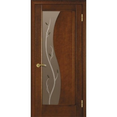 Межкомнатная дверь TERMINUS Modern Модель 16 остекленная каштан Киев