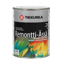 Акрилатная краска Tikkurila Remontti assa базис C 0,9 л полуматовая Херсон
