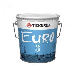 Латексна фарба Tikkurila Euro 3 0,9 л глибоко матова Луцьк
