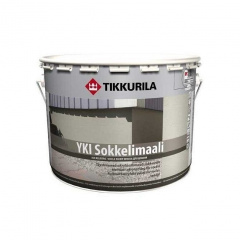 Щелочестойкая акрилатная краска Tikkurila Yki sokkelimaali 9 л глубоко матовая Херсон