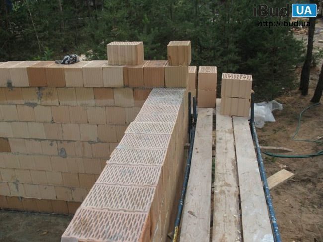 Зведення стін з керамічних блоків Керамкомфорт