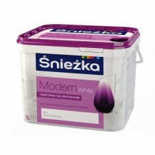 Матова латексна фарба Sniezka Modern White 7 кг сніжно-біла