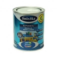 Акрилова емаль Sniezka Supermal 0,8 л біла