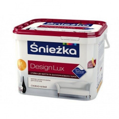 Матова латексна фарба Sniezka Design Lux 1,4 кг сніжно-біла Дніпро