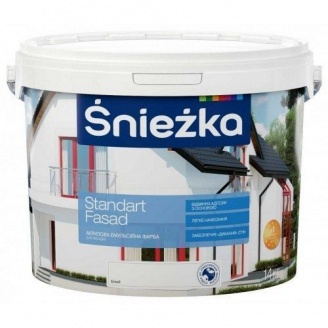 Акрилова фарба Sniezka Standart fasad 1,4 кг біла