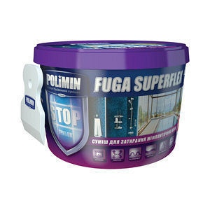 Еластична суміш для швів Polimin Fuga superflex 2 кг кавова