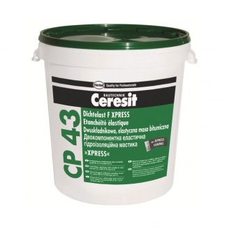 Двокомпонентна еластична гідроізоляційна мастика Ceresit CP 43 Xpress 28 кг
