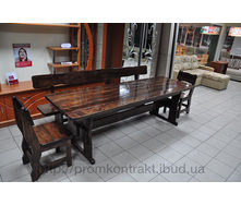 Комплект дерев'яних меблів для кафе венге 1800х800х770 мм