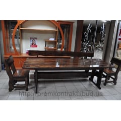 Комплект деревянной мебели для веранд венге Бородянка