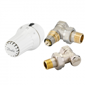 Комплект радиаторных терморегуляторов Danfoss RA-N, RAE-C, RLV-S угловой (013G5173)