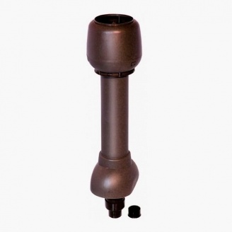 Вытяжная труба VILPE 75х110х500 мм коричневая