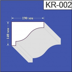 Карниз з пінополістиролу Валькірія 190х140 мм (KR 002) Житомир
