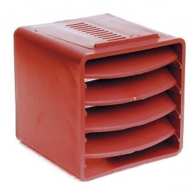 Вентиляционный куб VILPE 85х85х85 мм красный