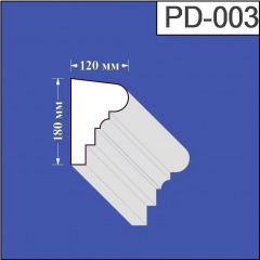 Підвіконня з пінополістиролу Валькірія 120х180 мм (PD 003) Черкаси