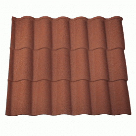 Композитная черепица Evertile Coppo Стандарт Terracotta 11 1290х385 мм