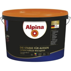 Фасадная краска Alpina суперстойкая 10 л Дубно