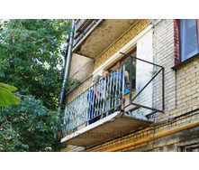 Усиление опорных перил балкона