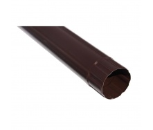 Труба соединительная Aqueduct Стандарт 87 мм 1 м коричневая