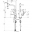 Змішувач для кухні Hansgrohe Metris одноважільний з висувним душем 1/2 дюйма (14820000) Чернівці