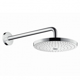 Верхній душ з тримачем Hansgrohe Raindance Select S 2jet 240 мм білий хром (26466400)