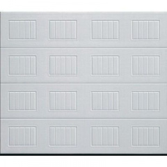 Ворота гаражні секційні двустеннние Hormann LPU касета woodgrain RAL 9016 білий Чернівці