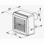 Відцентровий вентилятор VENTS ВН-А 80 63 м3/ч 17 Вт Суми