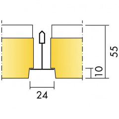 Акустическая панель потолочная Ecophon Combison Duo E 600*600 мм Надворная