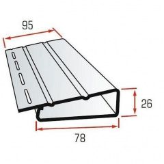 Наличник Альта-Профіль Альта-Сайдинг білий (5161) Дубно