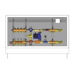 Шкаф управления для систем напольного отопления HERZ подключение справа 11 отводов (3F53131) Одесса
