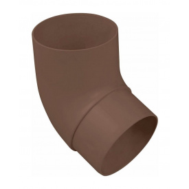 Коліно труби Альта-Профіль Стандарт 45 градусів 74 мм коричневий