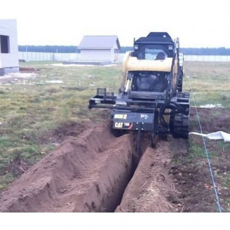 Аренда траншеекопателя T9B на базе гусеничного мини-погрузчика