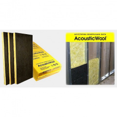 Акустическая минеральная вата AcousticWool Sonet P 1000x600x100 мм Новомосковск