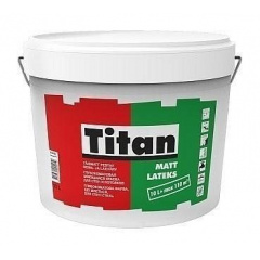 Краска интерьерная Titan Mattlatex 10 л белый Ровно