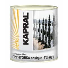 Антикорозійна алкідна грунтовка Kapral ГФ-021 2,8 кг червоно-коричнева Київ