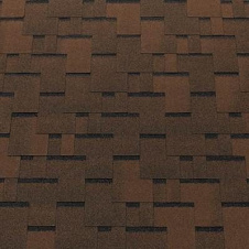 Бітумна черепиця NORDLAND Top Shingle Futuro 1000х337 мм коричнева з тінню