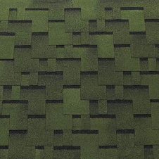 Битумная черепица NORDLAND Top Shingle Futuro 1000х337 мм зеленая с тенью