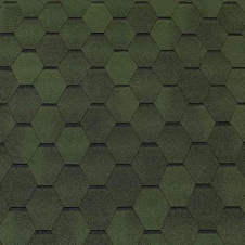Битумная черепица NORDLAND Top Shingle Smalto 1000х337 мм зеленая с тенью
