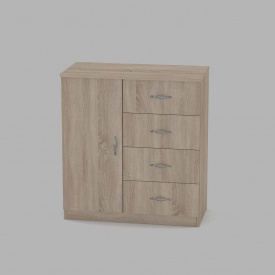Комод Компанит Комод-4+1А 780x849x390 дуб Сонома