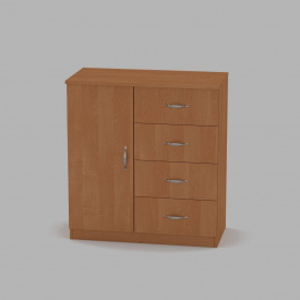 Комод Компанит Комод-4+1А 780x849x390 ольха