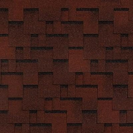 Битумная черепица NORDLAND Top Shingle Futuro 1000х337 мм красная с тенью