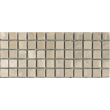 Мозаика мраморная матовая MOZ DE LUX STONE C-MOS TRAVERTINE LUANA 15х15х10 мм