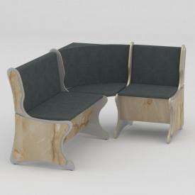 Кухонний куточок Компанит Аргентина 1678х1278 мм мармур онікс на титані