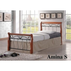 Кровать ONDER MEBLI Amina S 900х1900 мм черный/вишня Житомир