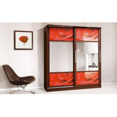 Шкаф-купе Мир мебели Монтре 2Д 200x230x63 см темный венге/роза Херсон