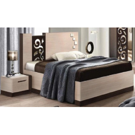 Ліжко Майстер Форм Сага 1450х2100х1100 мм венге темний/дуб молочний